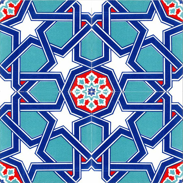 20x20 cm Çini Karo D-85